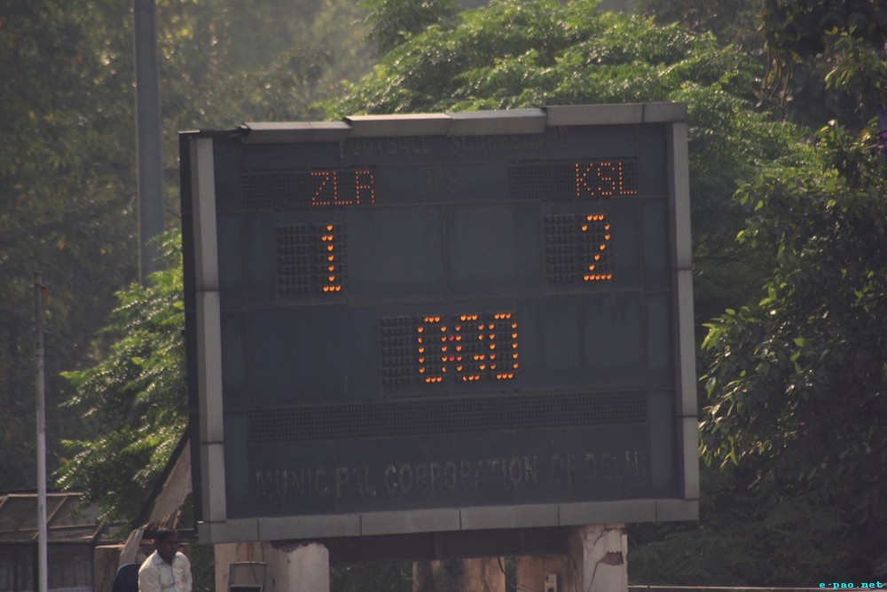 Semi-Final : KSL Vs Zeliangrong FC match at 7th North East Tamchon Football Trophy, 2013 , Delhi :: November 28, 2013