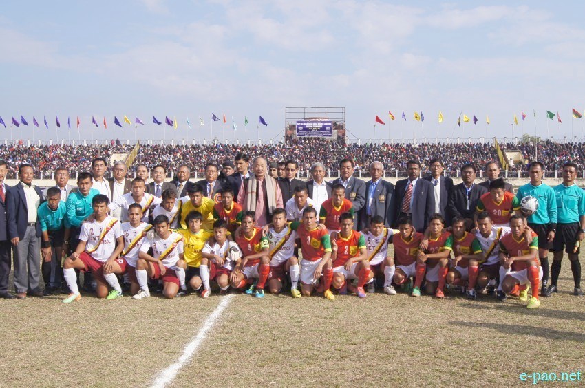 58th CC Meet Football Tournament - Final match: TRAU, Kwakeithel Vs TRUGPU, Nambol at Khuman Lampak :: January 14 2015