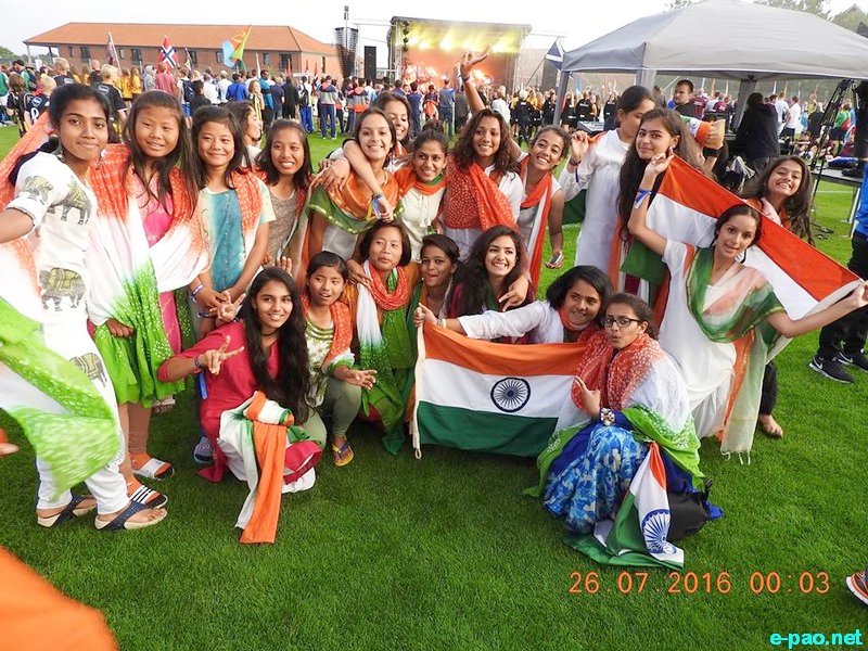 5 Manipuri school girls from AMMA FC returns home from Denmark :: 4 August 2016