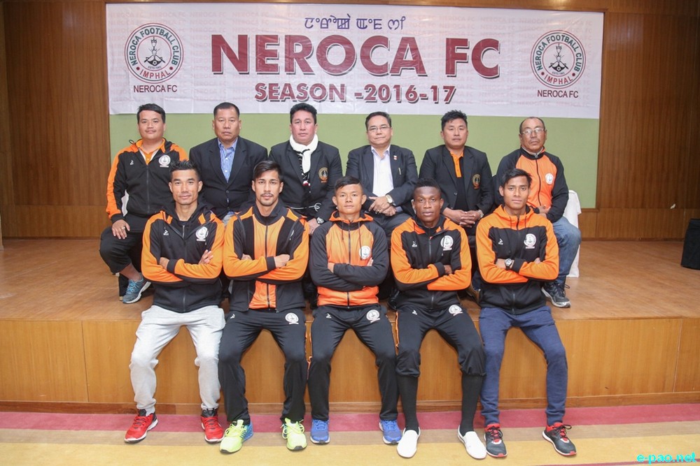 Neroca FC distribution of kit, photo session with home and away jersey :: 18 January 2017