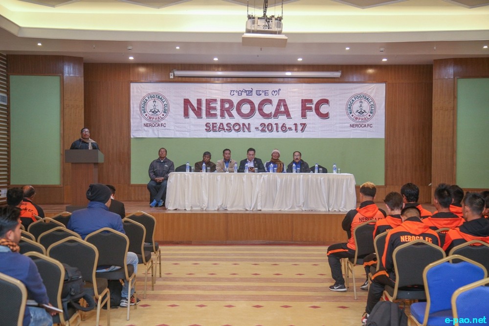 Neroca FC distribution of kit, photo session with home and away jersey :: 18 January 2017