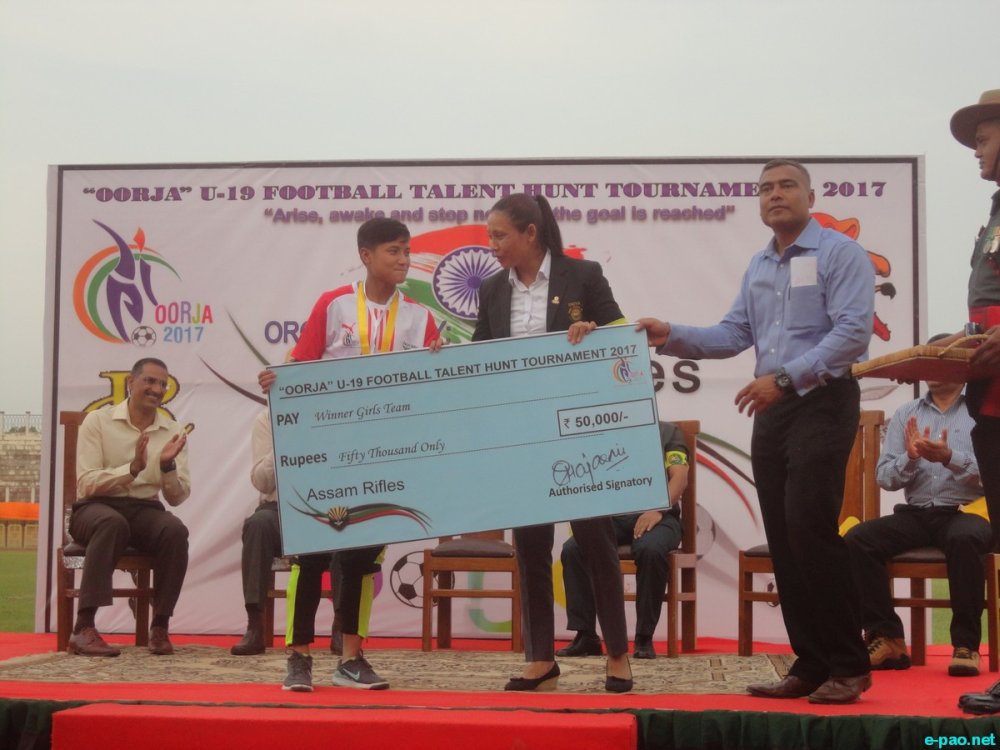 Closing ceremony of 'OORJA' U-19 football Talent Hunt Tournament at Khuman Lampak :: 10 May 2017