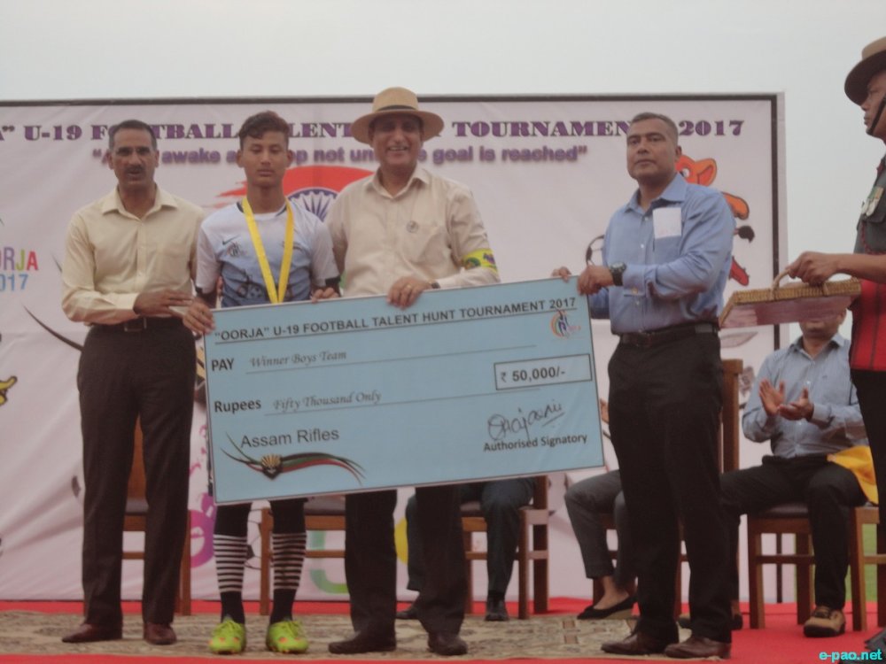 Closing ceremony of 'OORJA' U-19 football Talent Hunt Tournament at Khuman Lampak :: 10 May 2017