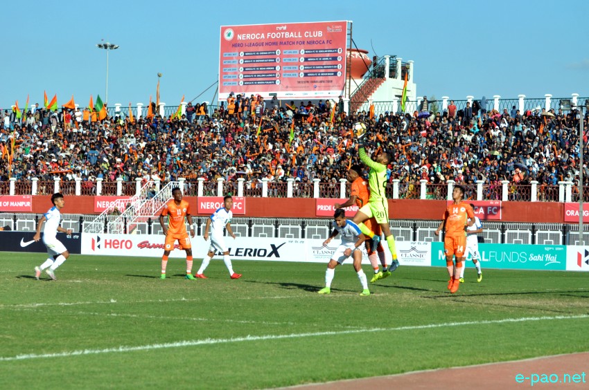 NEROCA FC Vs Indian Arrows  - I-League Football match at Main Stadium, Khuman Lampak  :: 05th January 2018