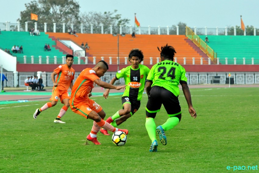 NEROCA FC Vs Gokulam FC - I-League Football match at Main Stadium, Khuman Lampak  :: 4th February 2018
