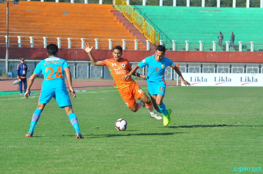 NEROCA FC Vs Indian Arrows  - I-League Football match at Main Stadium, Khuman Lampak  :: 07th December 2018