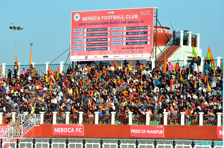 NEROCA FC Vs East Bengal  - I-League Football match at Main Stadium, Khuman Lampak  :: 30 December 2017