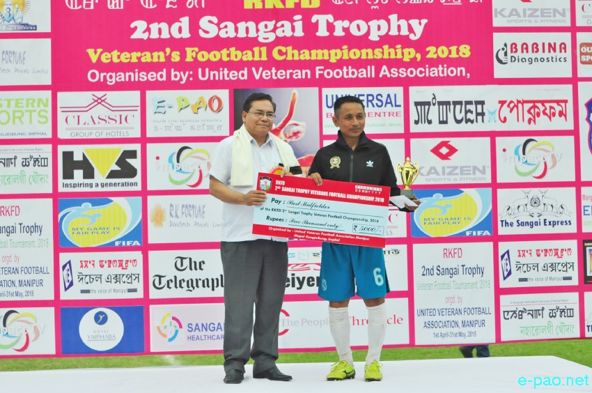 2nd RKFD Sangai Trophy Veterans' Football Championship 2018 at Mapal Kangjeibung  :: 31 May 2018