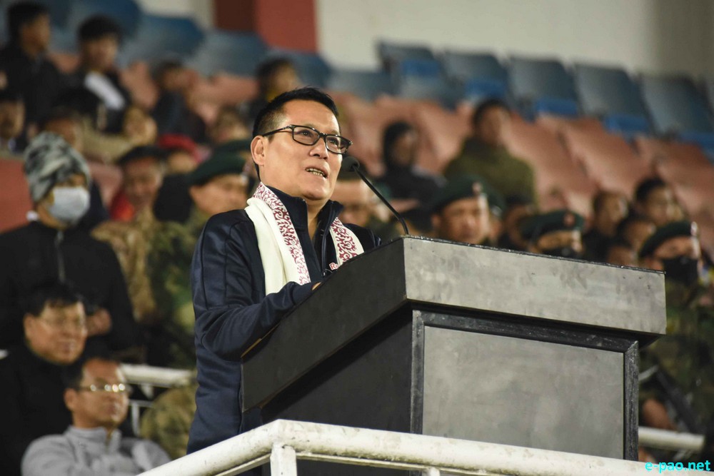 Inauguration of Flood Light at Khuman Lampak, Main Stadium, Imphal  :: 6th February 2020