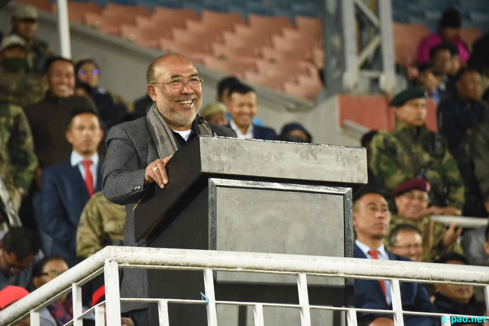 Inauguration of Flood Light at Khuman Lampak, Main Stadium, Imphal  :: 6th February 2020