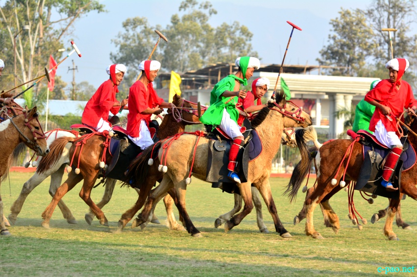   Sagol Kangjei exhibition match as part of 7th 57 Mountain Division Polo Tournament at Mapal Kangjeibung, Imphal on 2nd March 2017 
