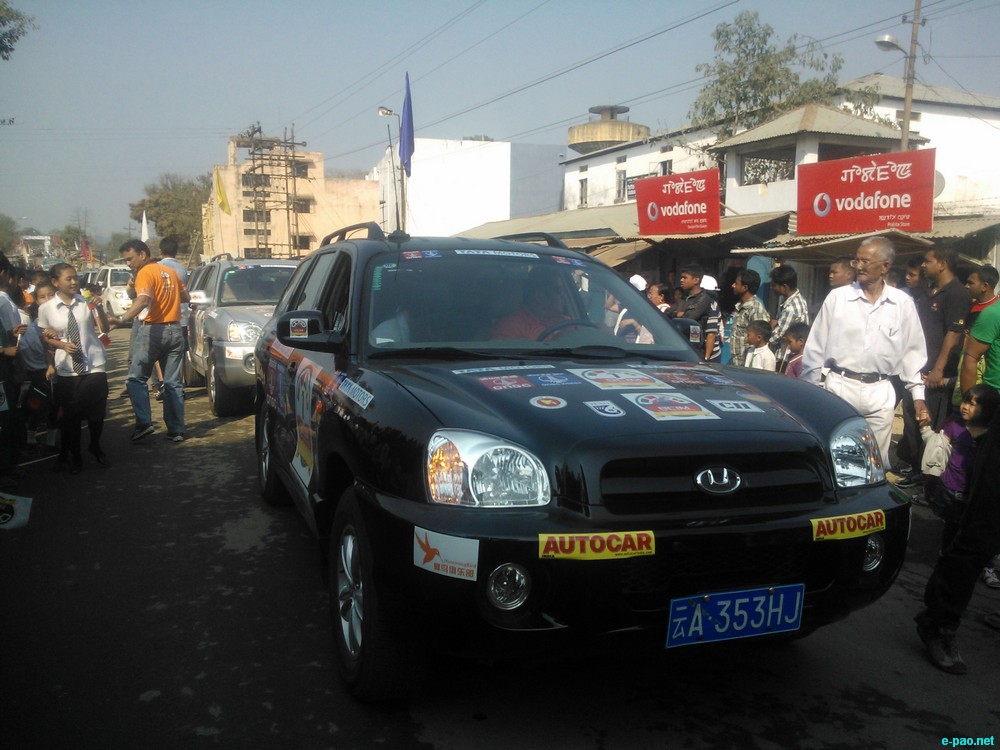 Bangladesh-China-India-Myanmar (BCIM) car Rally  at Jiribam, Manipur :: February 26 2013