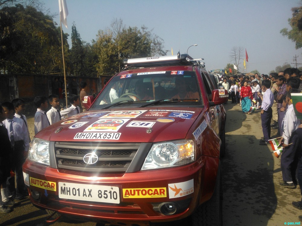 Bangladesh-China-India-Myanmar (BCIM) car Rally  at Jiribam, Manipur :: February 26 2013