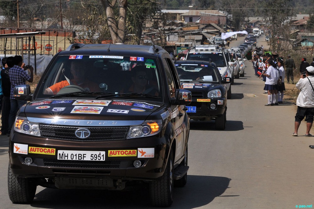 Bangladesh-China-India-Myanmar (BCIM) car Rally : passing through Molnoi Area (Chandel District) :: February 27 2013