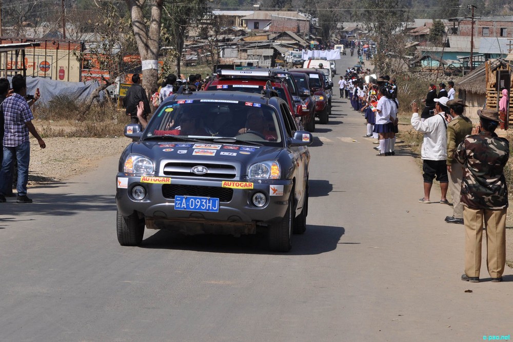 Bangladesh-China-India-Myanmar (BCIM) car Rally : passing through Molnoi Area (Chandel District) :: February 27 2013