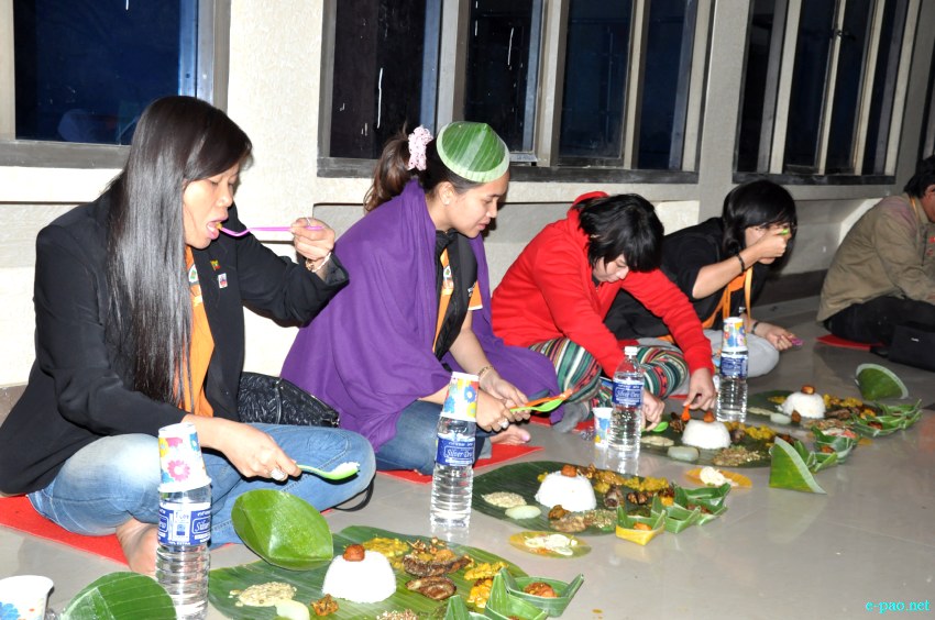 Bangladesh-China-India-Myanmar (BCIM) car Rally : A Reception Meal at MFDC, Imphal on February 26 2013 :: February 26 2013