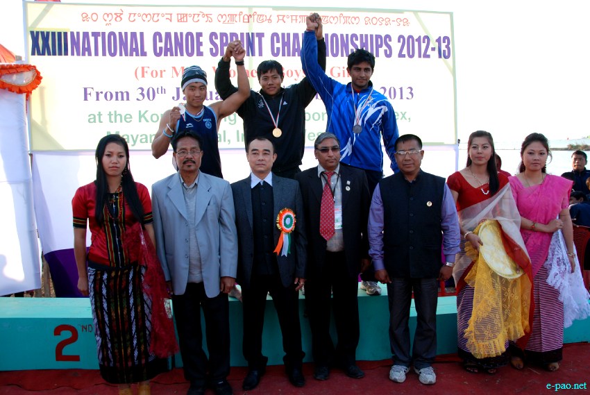 National Canoeing and Kayaking championship 2013 held at Komlakhong, Mayang Imphal :: 02 Febraury 2013