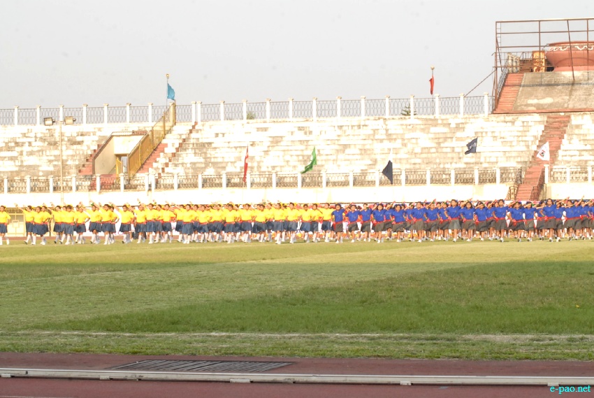 Opening Ceremony at the 27th NE Games 2013 at Khuman Lampak Main Stadium, Imphal  :: April 8 2013