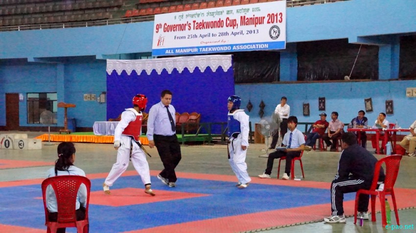 9th Governor's Takewondo Cup, Manipur 2013 from 25-28th April, 2013 at Khuman Lampak Indoor Stadium, Imphal :: 27 April 2013
