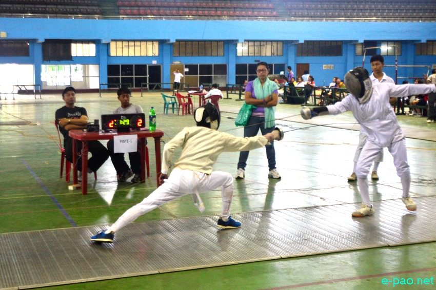 10th Governor's Cup State Level Fencing Championship 2014 at  Khuman Lampak Sports Complex :: 16 June 2014