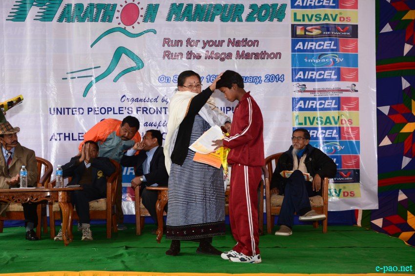 8th Mega Marathon 2014 - under theme 'Run for Your Nation' at Imphal ::  16 February 2014