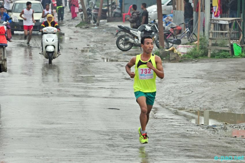 10th Mega Marathon Manipur 2016 organized by United Peoples' Front,(UPF) Manipur :: 03 April 2016