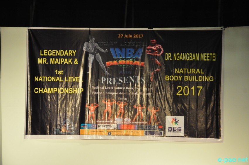 Mr Maipak & Dr Ngangbam Meetei 1st National Level  Natural Body Building Championship ::  27 July 2017