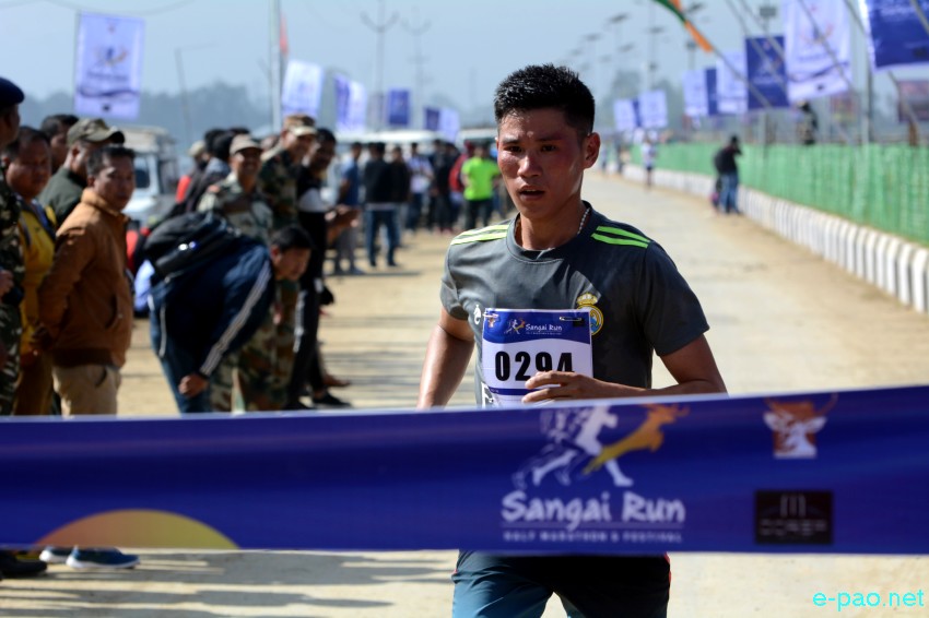 Sangai Run - Half Marathon 2017 (22 kms) at Sendra, Moirang :: 19 November 2017