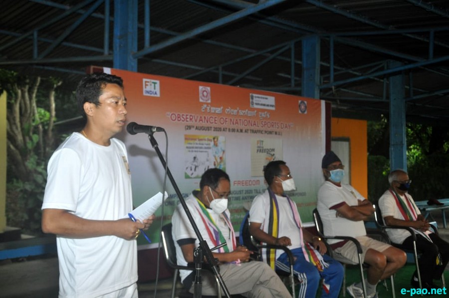  Observance of National Sports Day at Manipur University on August 29, 2020  