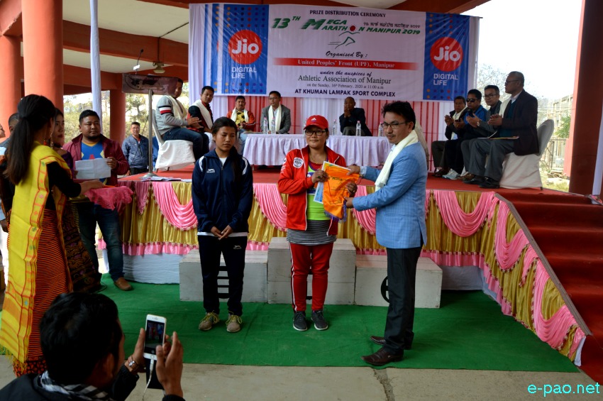 13th Mega Marathon Manipur 2019 at Khuman Lampak, Imphal :: 16th February 2020