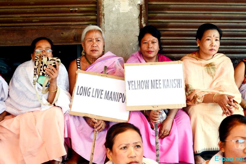 Sit-in-Protest in various part of Imphal under Cordinating Committee on Manipur Intigrity (COCOMI) :: 21st May 2023