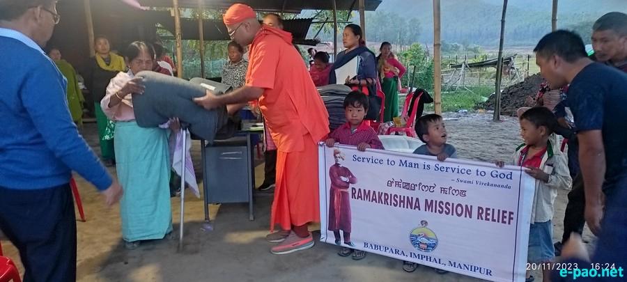 Winter Relief Services at relief camps at Sawombung and Keibi Makha Leikai :: 20th November, 2023