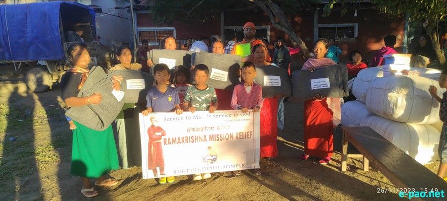 Winter Relief Services at relief camps at  Moirang College :: 27th November, 2023