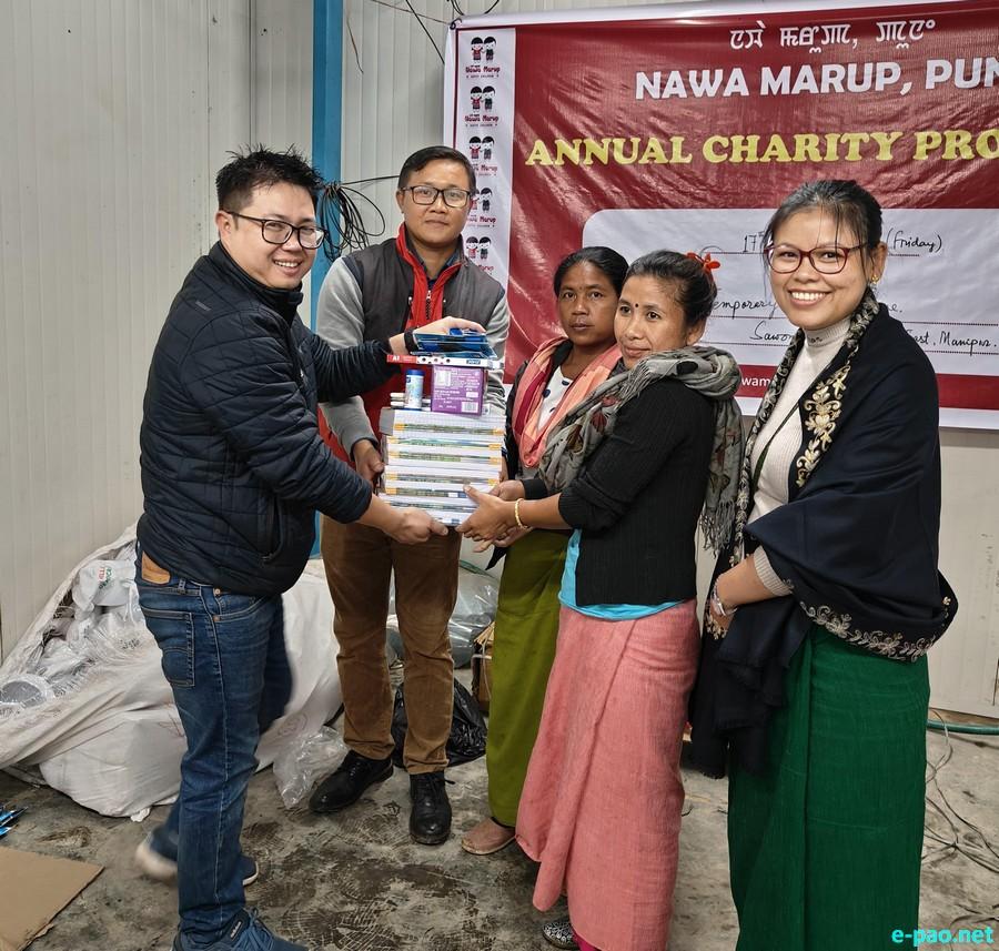 Relief Materials Distribution at Sawombung Relief Camp, Imphal :: 17th November 2023