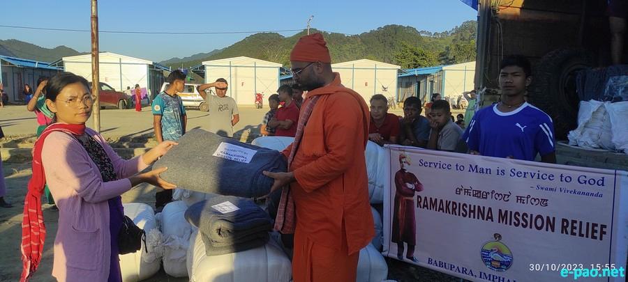  Relief Distribution at Prefab Temporary Shelter Home 