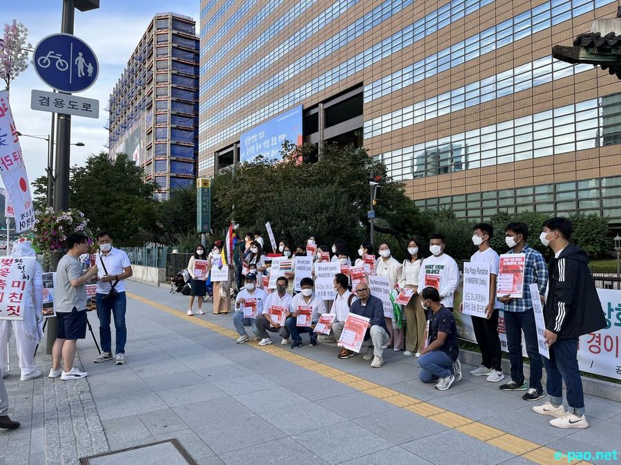 Solidarity Demonstration in light of 5 months long Manipur crisis at Gwanghwamun Palace, Seoul :: 29th September 2023