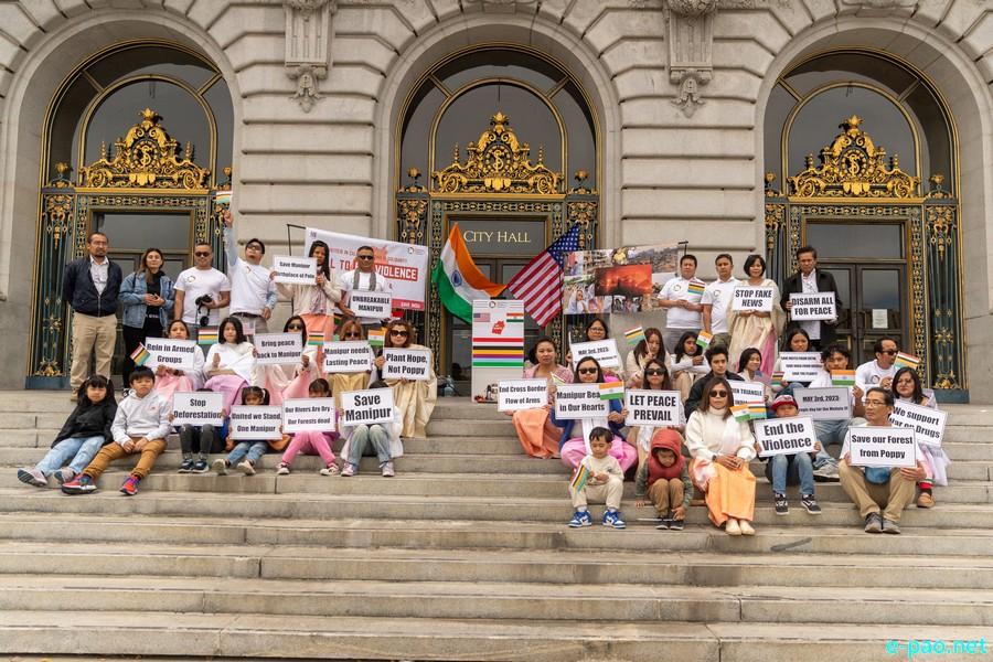  California & Texas Peace Demonstrations Call for Unity & an End to Violence In Manipur 