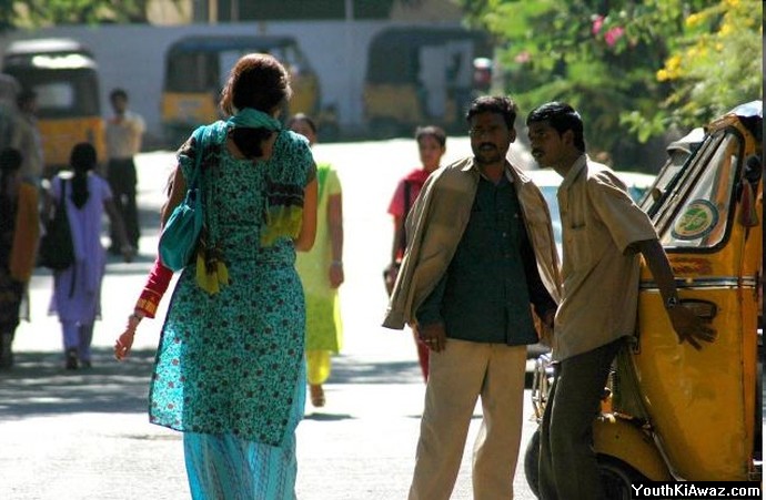 eve-teasing of woman in India