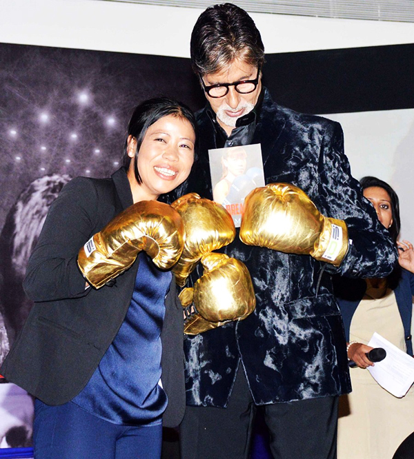 Amitabh Bachchan launches Mary Kom's biography 'Unbreakable' 