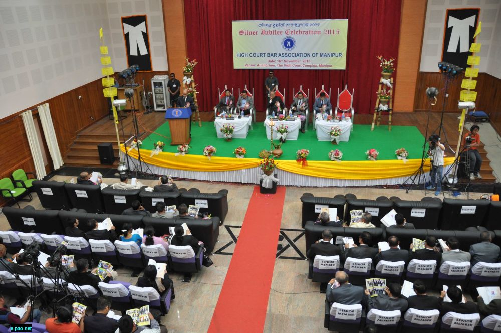 View of auditorium of  High Court of Manipur at Chingmeirong, Imphal on 16th November 2015