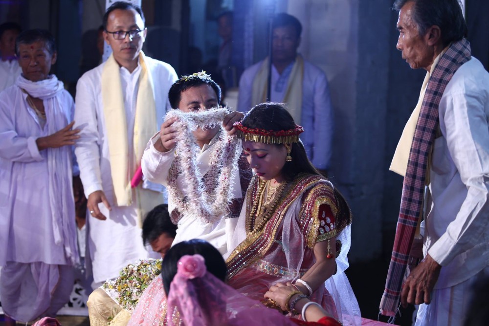 A Meetei diaspora wedding photos at Amberkhana khun, Sylhet town, Bangladesh in March 2016