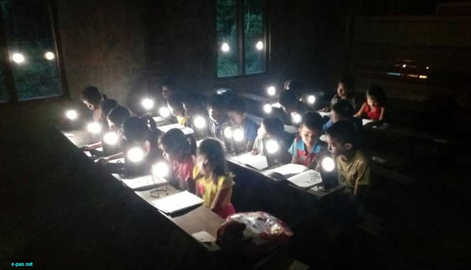 Distribution of solar lamps to students in remote villages on Indo-Myanmar Border by  Assam Rifles :: May 2016