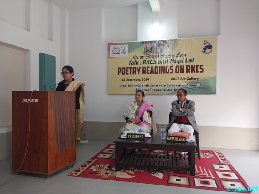 Talk Programme and Poetry Readings at RKCS Art Gallery, Keishamthong :: 12th December 2024