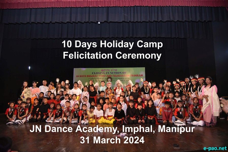  10 Days Holiday Camp for children at JN Manipur  Dance Academy, Imphal 
