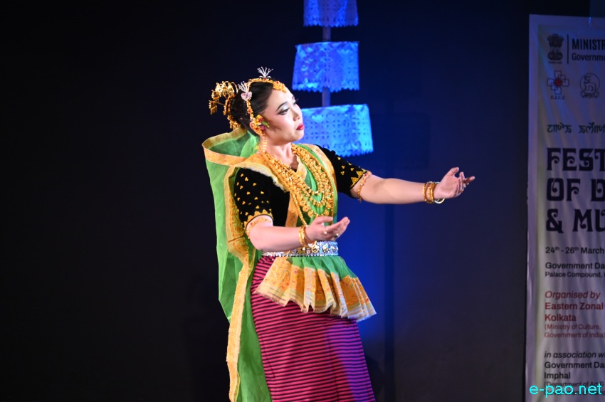 A Manipuri Classical Solo Dance by Wahengbam Debina Devi at the Festival of Dance and Music :: 26th March 2026