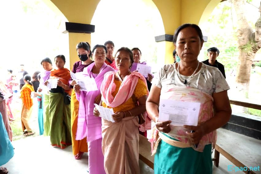  Voting for the 18th Lok Sabha polls for Inner Manipur Parliamentary Constituency at Imphal on April 19 2024  