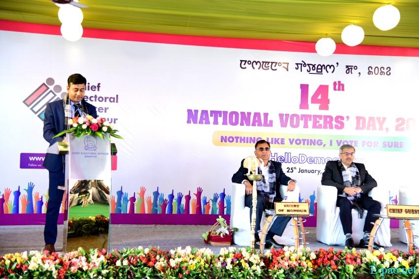 14th National Voters' Day observed at office of Chief Electoral Officer, Manipur at Lamphelpat :: January 25 2024