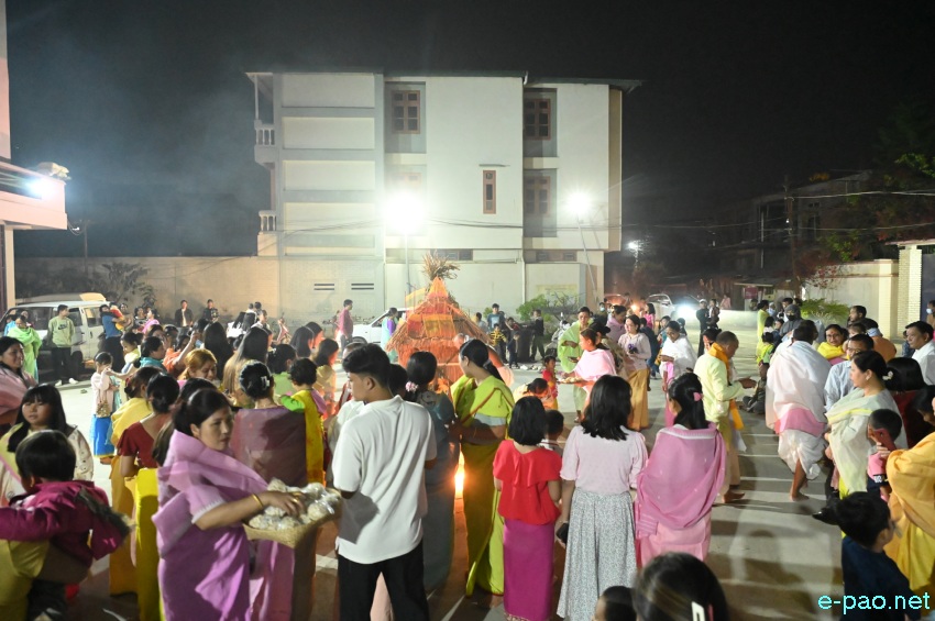 Yaoshang Mei Thaba :  Prayers to God and burning of Yaoshang Hut at Imphal  :: 25th March 2024