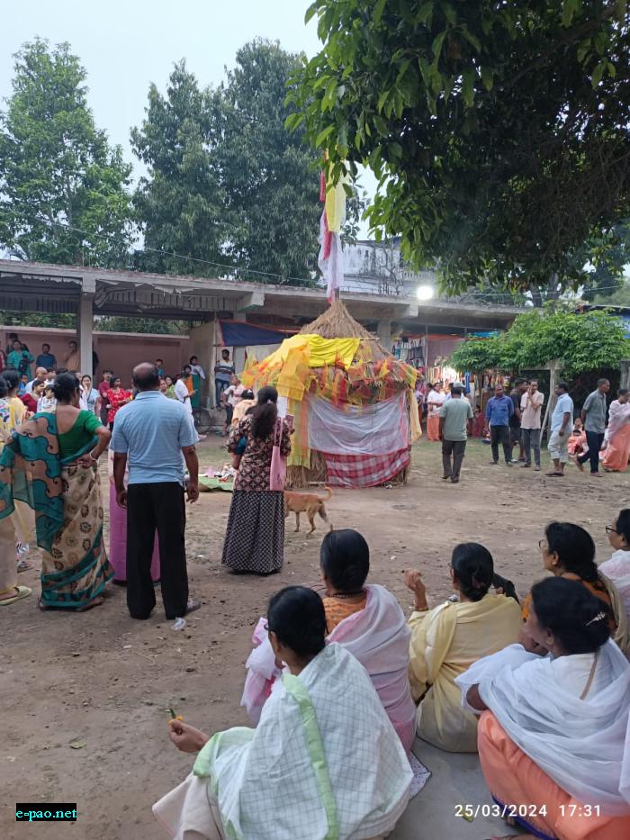 Yaoshang Holi Festival 2024 at Anumahaprabhu Mandir Manipur Rajbari, Nabadwip Dham, West Bengal :: March 25th 2024
