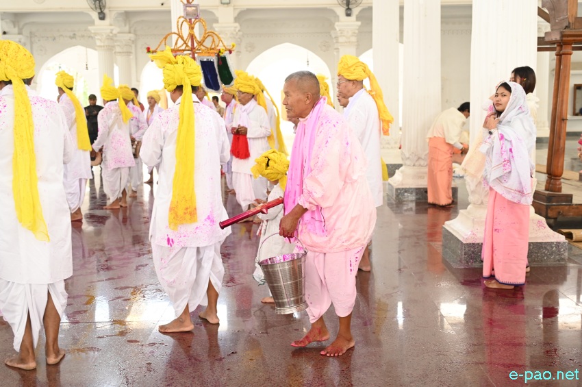 Yaoshang Day 2 ::  Pichakari at Shree Shree Govindajee Temple , Imphal :: 26th March 2024